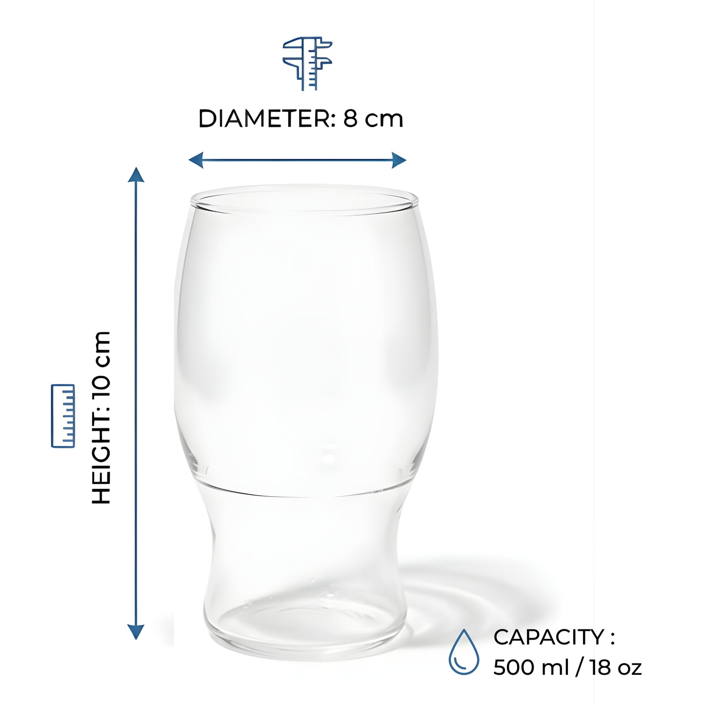 POPWARE 500ml Pint Cups