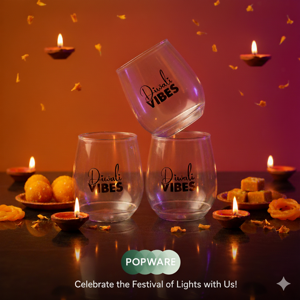 POP 400ml Vino Cups - Diwali Vibe