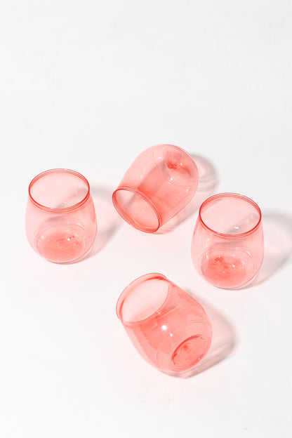 Red Color - 400ml Vino Cups