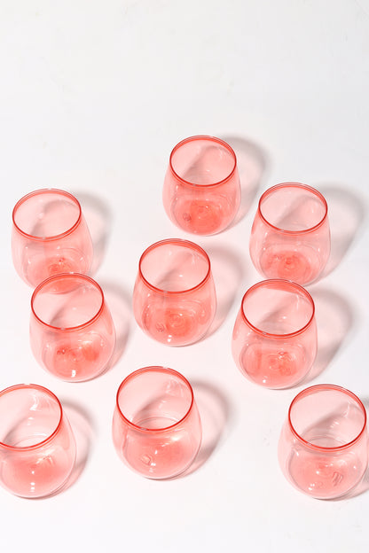 Red Color - 400ml Vino Cups