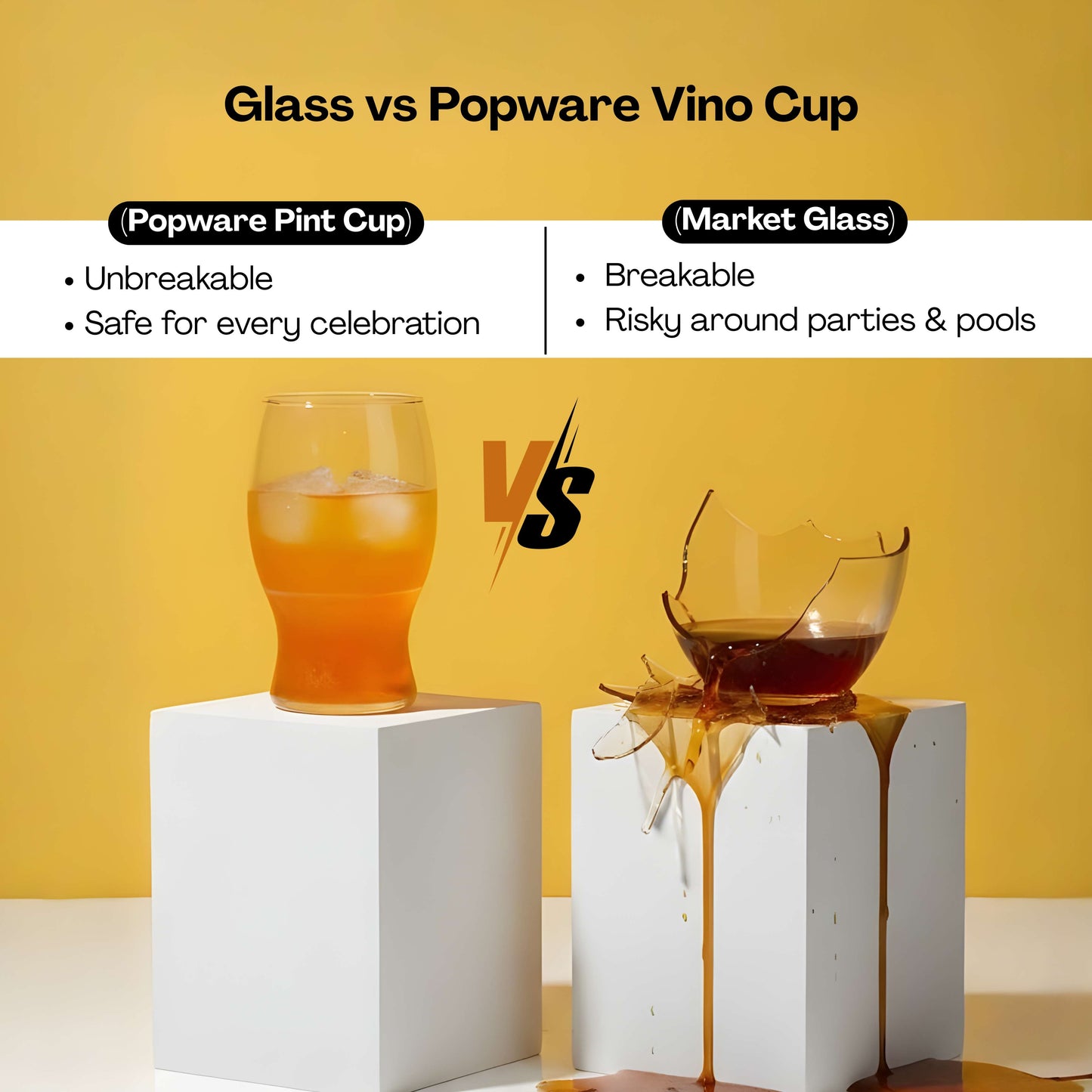 POPWARE 500ml Pint Cups