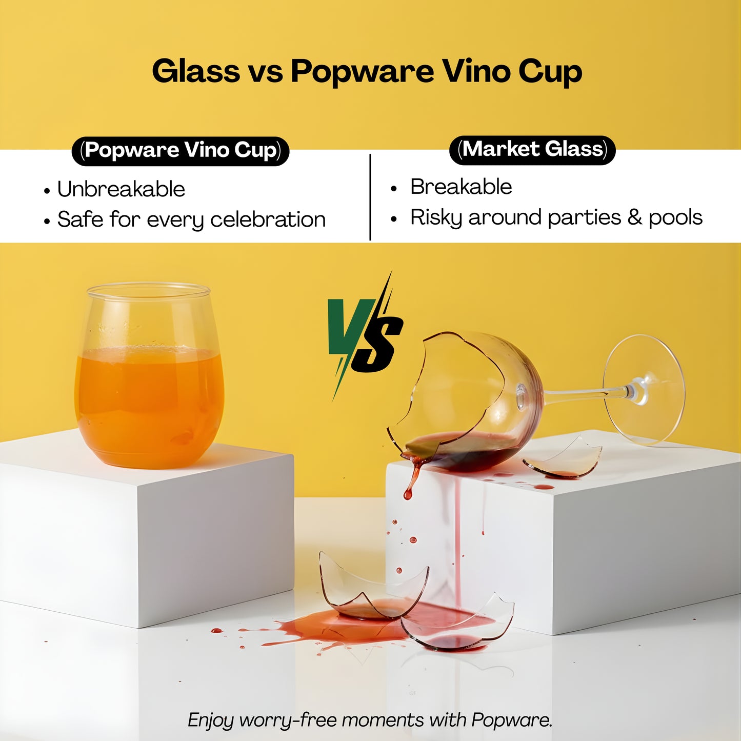 POPWARE 400ml Vino Cups
