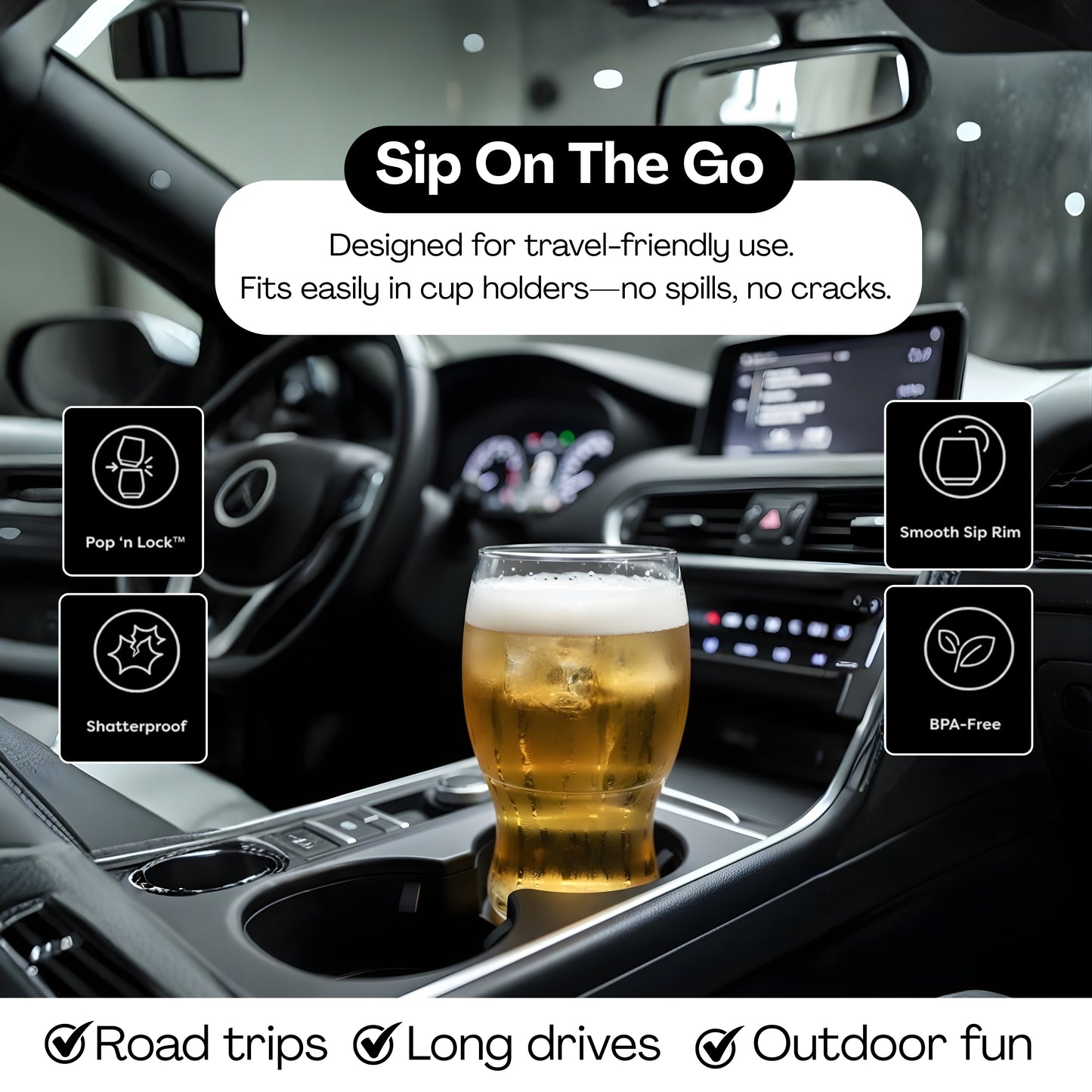 POPWARE 500ml Pint Cups