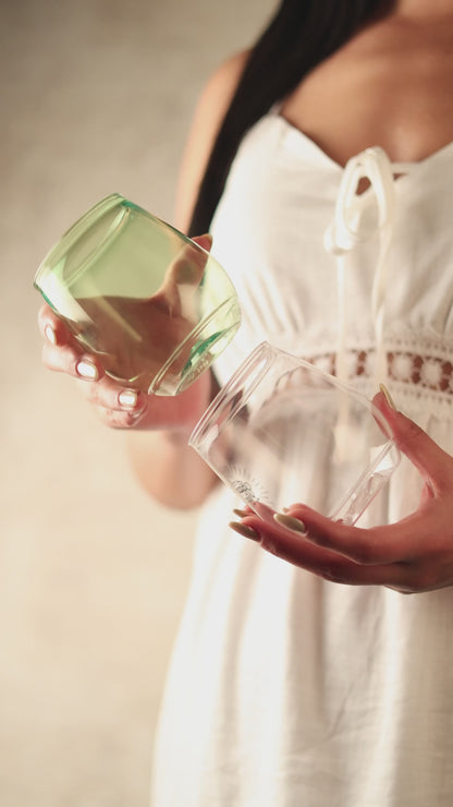 Green Color - 400ml Vino Cups