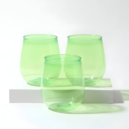 Green Color - 400ml Vino Cups