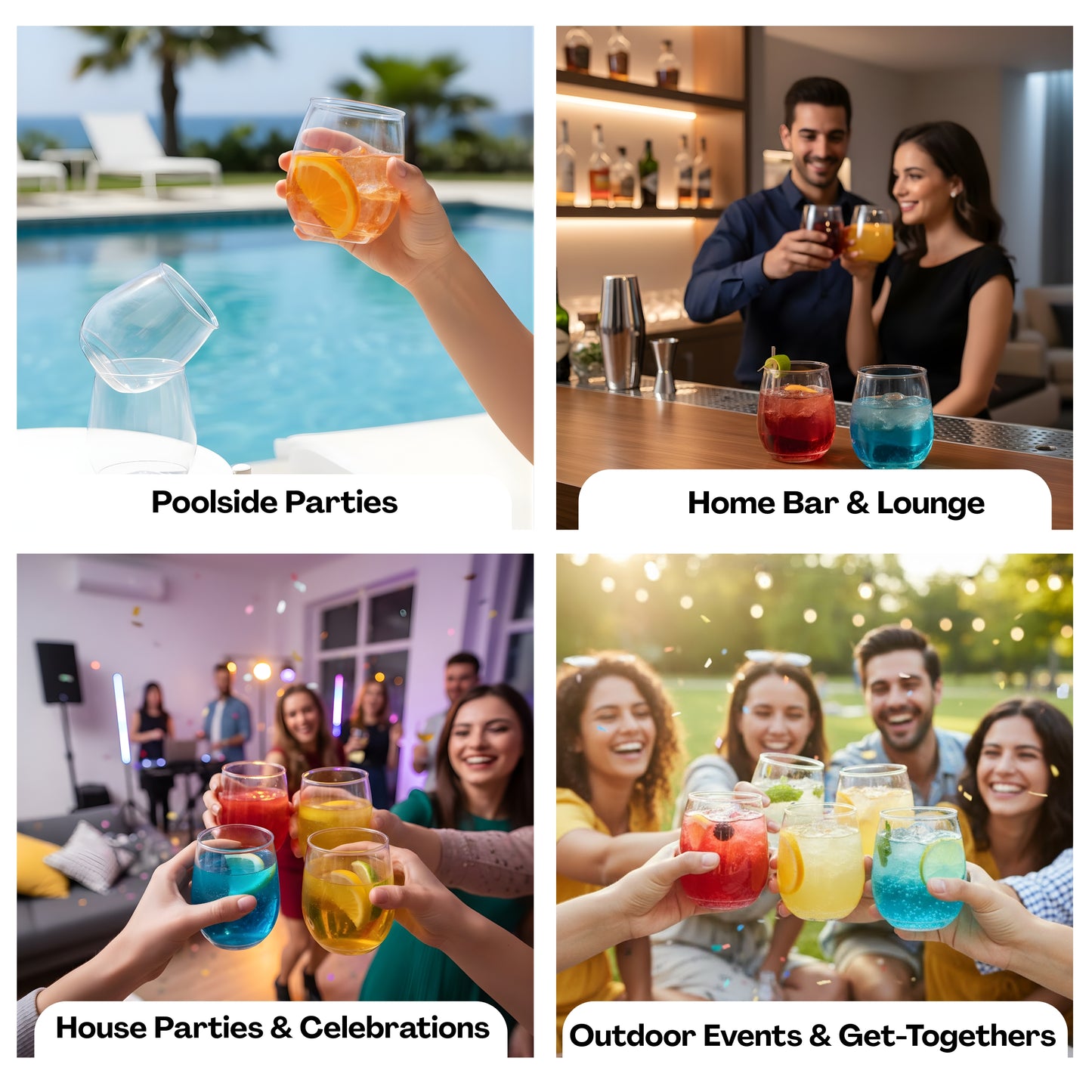 POPWARE 400ml Vino Cups